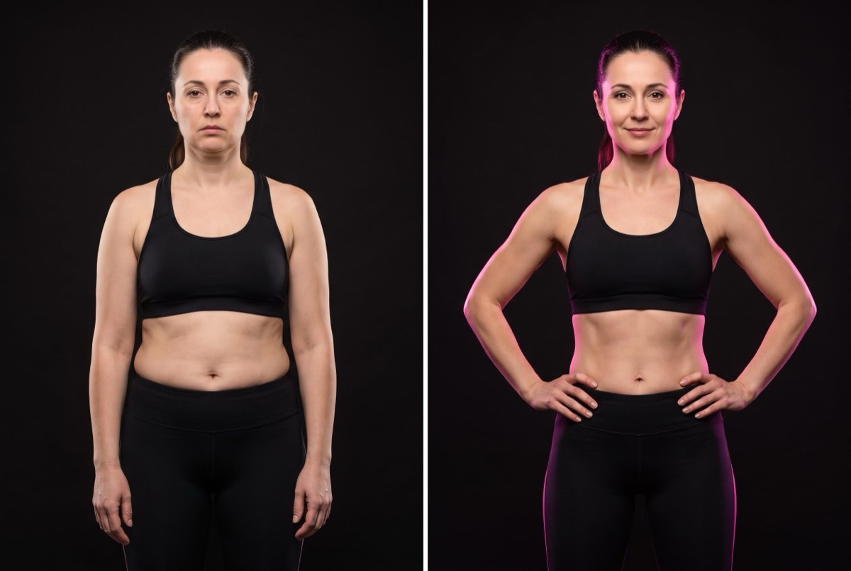 Before and after transformation